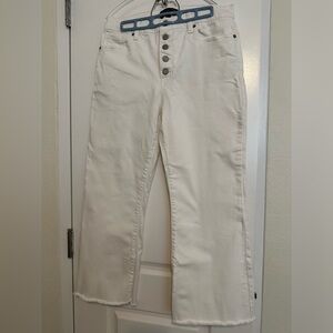 Banana Republic cropped jeans. Size 30/10. White